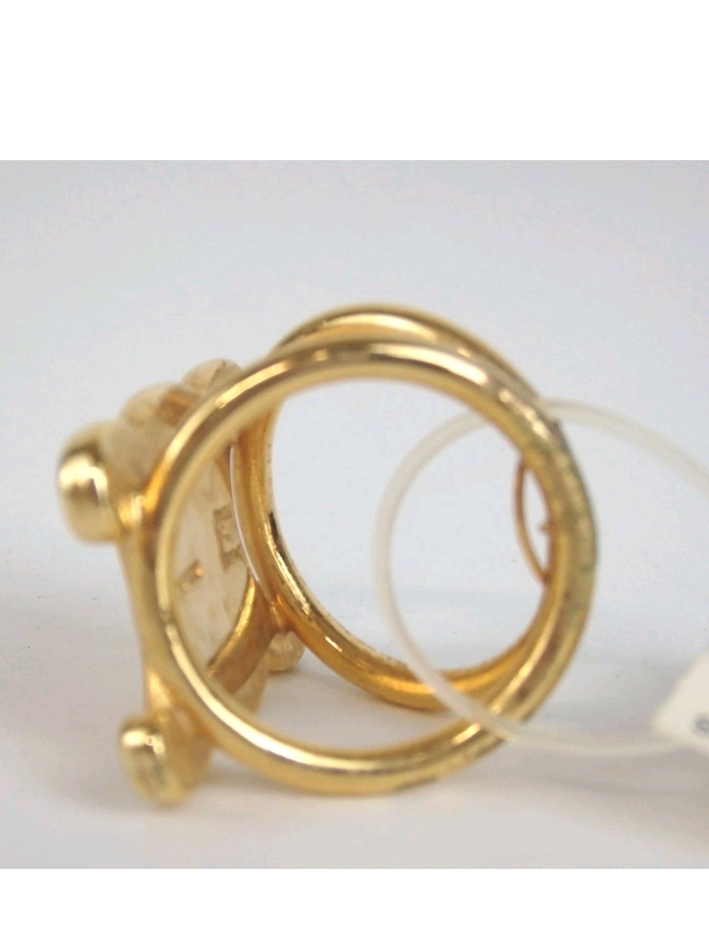 Celine Gold Triomphe Scarf Ring Holder - Picture 3 of 8